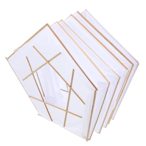VICASKY Faltbarer Quadratischer Papierlampenschirm Weißer Lampion für Pendelleuchte Langlebig und Installieren Dekorative Hängelampe für Indoor Partys und Wohnräume von VICASKY