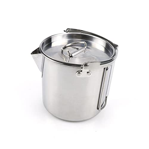 VICASKY Faltbarer Wasserkocher Camping Kaffeekanne Outdoor Teekocher mit Deckel Klappbarem Griff Leicht Kompakt für Picknick Wandern und VICASKY Faltbarer Wasserkocher Camping Kaffeekanne Outdoor Teekocher mit Deckel Klappbarem Griff Leicht Kompakt für Picknick Wandern und von VICASKY