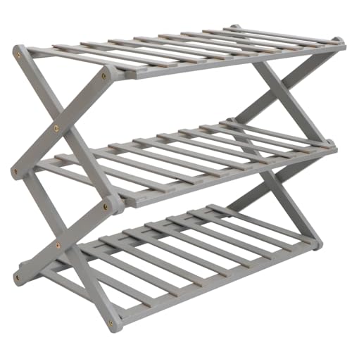 VICASKY Faltbares Schuhregal aus Stufiger Staubdichter Schuhorganizer Platzsparendes Schuhregal für Eingangsbereich und Schlafzimmer Multifunktionale Aufbewahrungslösung VICASKY Faltbares Schuhregal aus Stufiger Staubdichter Schuhorganizer Platzsparendes Schuhregal für Eingangsbereich und Schlafzimmer Multifunktionale Aufbewahrungslösung von VICASKY