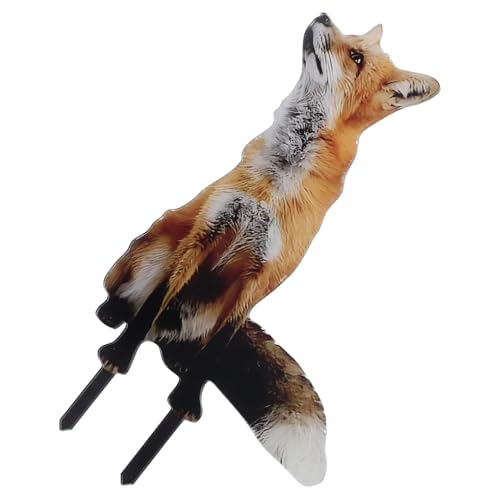 VICASKY Fuchs Gartenstecker Bezauberndes Dekoschild Für Garten Und Acryl Fuchs Bodenschild Herbst Dekoration VICASKY Fuchs Gartenstecker Bezauberndes Dekoschild Für Garten Und Acryl Fuchs Bodenschild Herbst Dekoration von VICASKY