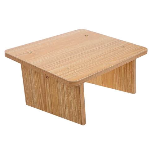 VICASKY Fußhocker Holz für Schreibtisch rutschfeste Fußstütze mit Schrägem Design für Ergonomischen im Büro für Erwachsene und Ältere Menschen von VICASKY