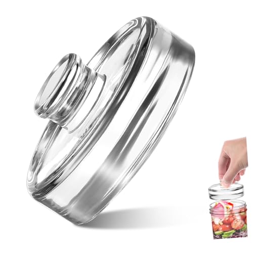 VICASKY Gärgewicht für Einmachgläser Schwer und Robust Öffnung zum Fermentieren von Lebensmitteln Sicher und Langlebig von VICASKY
