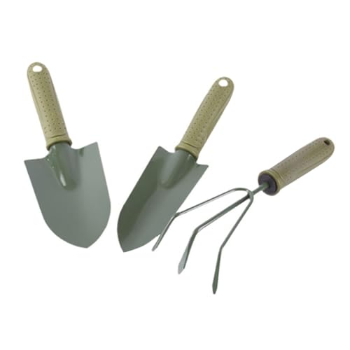 VICASKY Gartengeräte Set mit Ergonomischem Griff Langlebige Gartenschaufel Gartenrechen und Kleiner Grabegabel Robustes Gartenwerkzeug für Pflanzenpflege und Bodenbearbeitung VICASKY Gartengeräte Set mit Ergonomischem Griff Langlebige Gartenschaufel Gartenrechen und Kleiner Grabegabel Robustes Gartenwerkzeug für Pflanzenpflege und Bodenbearbeitung von VICASKY