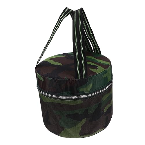 VICASKY Gartenhocker Tragbarer Hocker Für Außenbereich Leichter Campingstuhl Mit Handyfach Camouflage Für Garten Terrasse Und Unterwegs von VICASKY