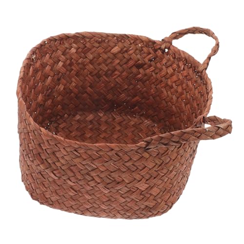 VICASKY Geflochtener Abfalleimer ohne Deckel Handgefertigt mit Griff Multifunktionaler Haushaltskorb für Aufbewahrung Wohnzimmer Büro Küche VICASKY Geflochtener Abfalleimer ohne Deckel Handgefertigt mit Griff Multifunktionaler Haushaltskorb für Aufbewahrung Wohnzimmer Büro Küche von VICASKY