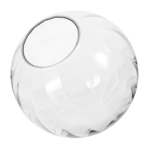 VICASKY Glas Lampenschirm Kugel Ersatzschirm Vertikal Muster Pendelleuchte Deckenlampe für Wohnzimmer Esszimmer Modernes Design Elegant von VICASKY