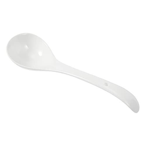 VICASKY Großer Keramik Suppenkelle Spülmaschinenfest Mikrowellengeeignet Glatte Oberfläche Vielseitig für Zuhause Restaurant Catering Praktischer Löffel für Suppe Reis Brei Einfache von VICASKY