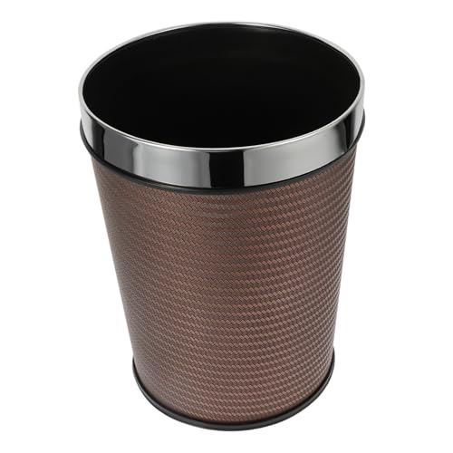 VICASKY Großer Runder Edelstahl Mülleimer ohne Deckel Robuster Abfallbehälter für Bad Schlafzimmer Küche Platzsparender für Zuhause und Büro VICASKY Großer Runder Edelstahl Mülleimer ohne Deckel Robuster Abfallbehälter für Bad Schlafzimmer Küche Platzsparender für Zuhause und Büro von VICASKY