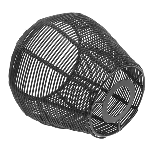 VICASKY Hängelampe mit Gewebtem Lampenschirm Imitation Rattan Lampenschirm für Kreative Wohnraumgestaltung Robuste Pendelleuchte für Restaurant Hotel und Zuhause von VICASKY