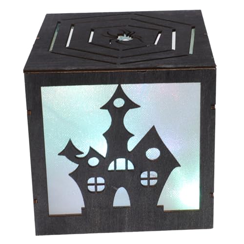 VICASKY Halloween Dekoration Holz DIY Kürbishaus Tischlampe Batteriebetrieben ohne Batterien Halloween Party Zimmerdeko Stimmungsvolle VICASKY Halloween Dekoration Holz DIY Kürbishaus Tischlampe Batteriebetrieben ohne Batterien Halloween Party Zimmerdeko Stimmungsvolle von VICASKY