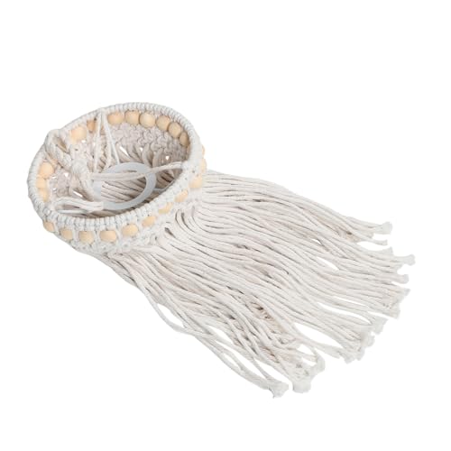 VICASKY Handgefertigter Makramee Lampenschirm Boho Hängelampe Handgewebter Baumwollfaden Lampenbezug Stilvoller Deckenleuchte Schirm für Wohnzimmer Schlafzimmer Atmosphäre VICASKY Handgefertigter Makramee Lampenschirm Boho Hängelampe Handgewebter Baumwollfaden Lampenbezug Stilvoller Deckenleuchte Schirm für Wohnzimmer Schlafzimmer Atmosphäre von VICASKY