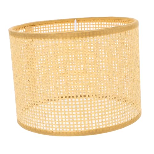 VICASKY Handgewebter Rattan Lampenschirm für Tischlampen Dekorativer Lampenschirm Geeignet für Wohnräume Einfache Installation Langlebiges Material Boho Stil VICASKY Handgewebter Rattan Lampenschirm für Tischlampen Dekorativer Lampenschirm Geeignet für Wohnräume Einfache Installation Langlebiges Material Boho Stil von VICASKY