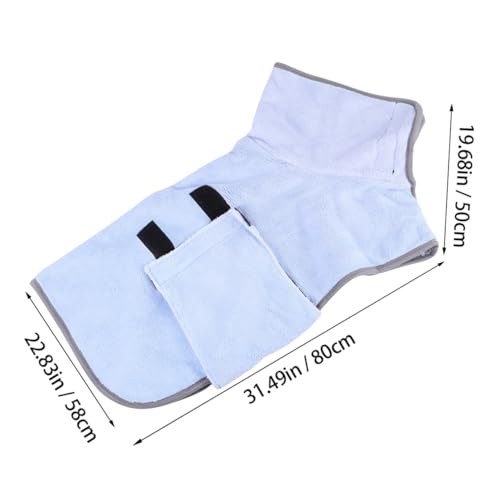 VICASKY Haustier Bademantel Superabsorbierendes Schnelltrocknendes Mikrofaser Handtuch Warm Bequem für Welpen und Kleine bis Mittelgroße Hunde zum Baden und Schwimmen von VICASKY