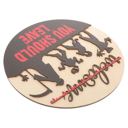 VICASKY Holz Halloween Schild Zum Aufhängen Türdekor Für Haus Und Veranda Partygeschenk Und Dekoration Für Halloween VICASKY Holz Halloween Schild Zum Aufhängen Türdekor Für Haus Und Veranda Partygeschenk Und Dekoration Für Halloween von VICASKY