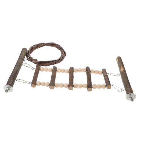 VICASKY Holz Vogelleiter für Wellensittiche und Papageien Stabile Kletterleiter aus Natürlichem Holz Parakeet Training Ladder mit Spiel und Übungsfunktion für Kleine und Mittlere Vögel VICASKY Holz Vogelleiter für Wellensittiche und Papageien Stabile Kletterleiter aus Natürlichem Holz Parakeet Training Ladder mit Spiel und Übungsfunktion für Kleine und Mittlere Vögel von VICASKY