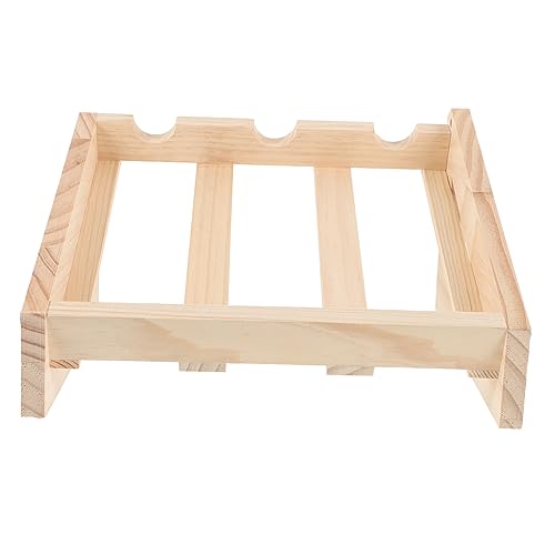 VICASKY Holz Weinflaschenhalter Tisch Weinregal Flaschen Freistehend Robust Rustikal Wohnzimmer Bar Dekoratives Weinständer mit Glatter Oberfläche und Abgerundeten Kanten VICASKY Holz Weinflaschenhalter Tisch Weinregal Flaschen Freistehend Robust Rustikal Wohnzimmer Bar Dekoratives Weinständer mit Glatter Oberfläche und Abgerundeten Kanten von VICASKY