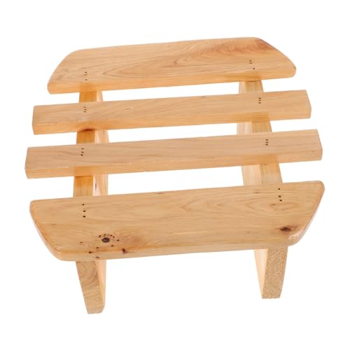 VICASKY Holz fußhocker für Fußbad und Sauna Runder Leichter Tragbarer Tritthocker für Wohnzimmer und Badezimmer Multifunktionaler Fußstützstuhl zur Entspannung und Muskeldehnung von VICASKY