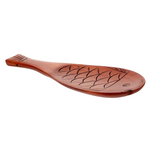 VICASKY Holzlöffel Reislöffel Fischform Langlebiges Küchenutensil aus Stabilem Holz Hitzebeständig Leicht zu Reinigen für Reiskocher und Servieren von Reisgerichte von VICASKY