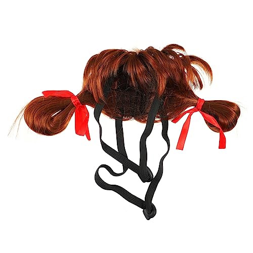 VICASKY Hundewig für Haustiere Kreatives Lustiges Kostüm Accessoire für Hunde und Katzen Braun Gold für Partys und aus Langlebigem Gefertigt Sorgt für Einen Charmanten Look VICASKY Hundewig für Haustiere Kreatives Lustiges Kostüm Accessoire für Hunde und Katzen Braun Gold für Partys und aus Langlebigem Gefertigt Sorgt für Einen Charmanten Look von VICASKY