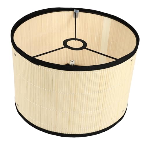 VICASKY Japanischer Lampenschirm aus Hochwertigem Naturmaterial Stabiler Lampenschirm für Tisch Deckenleuchte Natürlicher Farbton Langlebig und Stilvoll für Schlafzimmer und Wohnzimmer von VICASKY