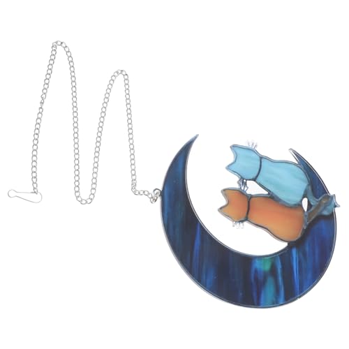 VICASKY Katzenmond Fensterhänger Dekoration Katzenpendant für Fenster Vivid Wanddeko für Wohnzimmer Garten Balkon Perfektes für Katzenliebhaber VICASKY Katzenmond Fensterhänger Dekoration Katzenpendant für Fenster Vivid Wanddeko für Wohnzimmer Garten Balkon Perfektes für Katzenliebhaber von VICASKY