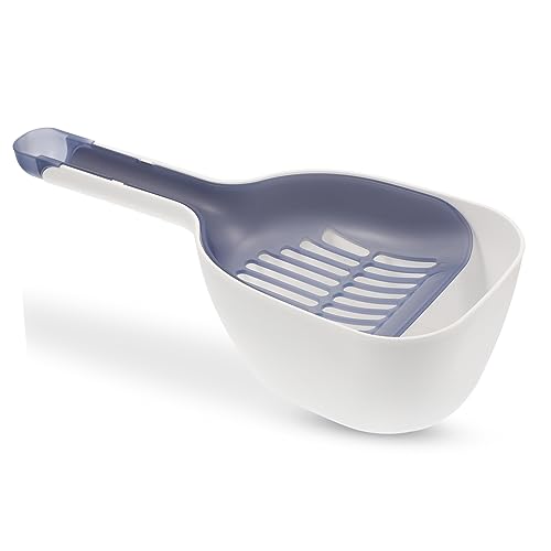 VICASKY Katzenstreuschaufel aus Langlebigem Kunststoff Abnehmbare Schaufel und Auffangbehälter Leicht und Ergonomisch zur Einfachen von Katzenstreu im Haushalt Mehrfarbiges Design von VICASKY