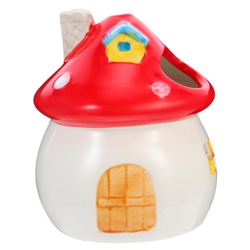 VICASKY Keramik Hamsterhaus Pilzförmiges Schlafnest Kleintierversteck aus Sicherem Leichtem Langlebigem Material für Zwerghamster und Kleine Haustiere Tragbares Schlafhaus mit VICASKY Keramik Hamsterhaus Pilzförmiges Schlafnest Kleintierversteck aus Sicherem Leichtem Langlebigem Material für Zwerghamster und Kleine Haustiere Tragbares Schlafhaus mit von VICASKY