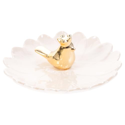 VICASKY Keramik Schmuckschale mit Vogel Schmucktablett für Ringe und Schmuck Leichtes Aufbewahrungsfach für Schlafzimmer und Badezimmer Kompakt Einfach zu Reinigen Perfektes VICASKY Keramik Schmuckschale mit Vogel Schmucktablett für Ringe und Schmuck Leichtes Aufbewahrungsfach für Schlafzimmer und Badezimmer Kompakt Einfach zu Reinigen Perfektes von VICASKY