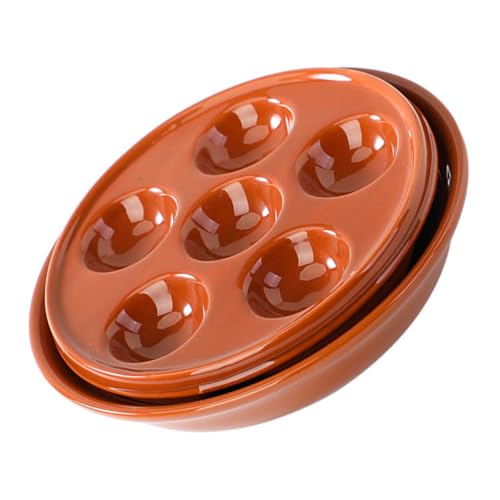 VICASKY Keramik Schnecken Backplatte Ofenfestes Escargot Serviergeschirr Für Grillen Bbq Restaurant Multifunktionale Auflaufform VICASKY Keramik Schnecken Backplatte Ofenfestes Escargot Serviergeschirr Für Grillen Bbq Restaurant Multifunktionale Auflaufform von VICASKY