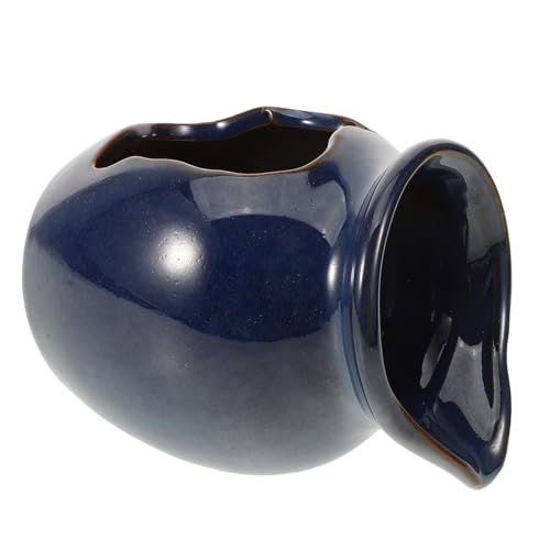 VICASKY Keramik wasserbrunnen Fischteich Dekoration Gartendeko Indoor Outdoor Zirkulierender Wasserfall Gartenbrunnen Terrassendeko Bpa frei Langlebig von VICASKY