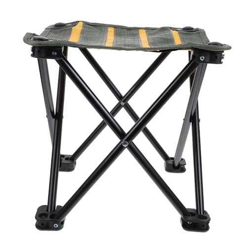 VICASKY Klappbarer Campingstuhl Faltbar Leichter Angelhocker Tragbarer Outdoor Sitz für Angeln Garten Terrasse Vielseitiger Faltbarer Hocker Langlebig und Kompakt von VICASKY