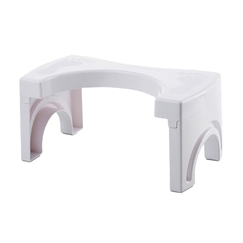 VICASKY Klappbarer Kunststoff Toilettenhocker mit Rutschfester Oberfläche Platzsparend und Ergonomischer Wc Tritthocker für Erwachsene Geeignet für Bad und Toilette Stabil und Leicht zu von VICASKY