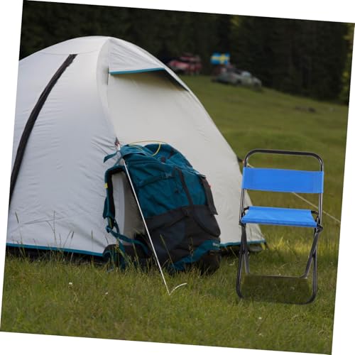 VICASKY Klappbarer Outdoor Campingstuhl mit Rückenlehne Kompakt und Vielseitig Leichter Faltbarer Angelstuhl für Garten Strand Picknick und Reise Robuste Sitzgelegenheit für Camping und von VICASKY