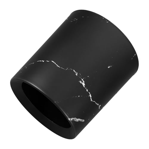 VICASKY Kleiner Mülleimer mit Marmoroptik Kompakt und Platzsparend für Arbeitsplatte und Schreibtisch Praktischer Tischabfalleimer für Büro Bad Küche Einfache Reinigung Stilvolles Design von VICASKY