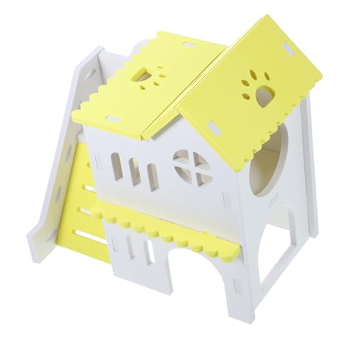 VICASKY Kleintierversteck aus Holz Hamsterhaus mit Kletternleiter für Meerschweinchen Kaninchen und Chinchillas Robust und Langlebig Entspannen von VICASKY