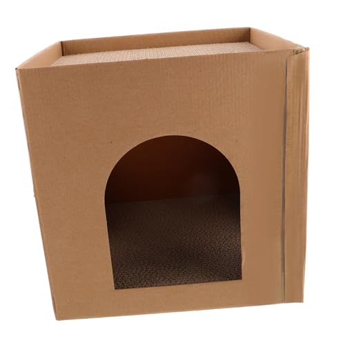 VICASKY Kratznest Katzen Kratzpappe aus Robustem Wellkarton Kratzbett und Lounge Kombiniert Minimalistisches Katzenhaus Karton Sofa für Langlebiges Kratzvergnügen und Gemütlichen VICASKY Kratznest Katzen Kratzpappe aus Robustem Wellkarton Kratzbett und Lounge Kombiniert Minimalistisches Katzenhaus Karton Sofa für Langlebiges Kratzvergnügen und Gemütlichen von VICASKY