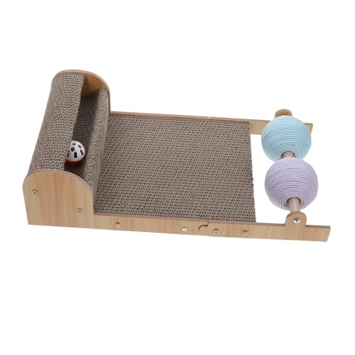 VICASKY Kratzpappe Lounge Katzenkratzbrett aus Langlebigem Wellpapier Kratzfestes Katzen Sofa mit Gemütlichem Liegebereich Stilvolles Katzenbett für Indoor Katzen Dekoratives Lounger von VICASKY