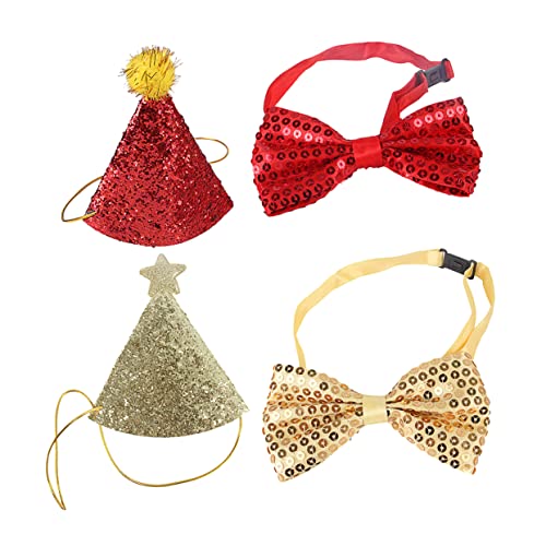 VICASKY Kreatives Haustier Geburtstagsset Teilig mit Verstellbarem Hut und Fliege für Kleine und Mittelgroße Katzen und Hunde Langlebige Partydekoration Zufälligen Farben Zufällige Farbe VICASKY Kreatives Haustier Geburtstagsset Teilig mit Verstellbarem Hut und Fliege für Kleine und Mittelgroße Katzen und Hunde Langlebige Partydekoration Zufälligen Farben Zufällige Farbe von VICASKY