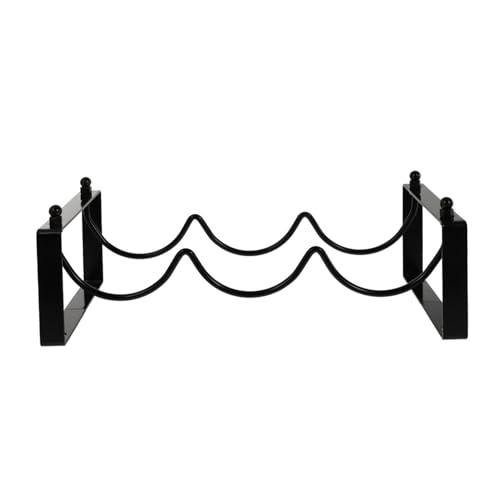 VICASKY Kreatives Stapelbares Weinregal aus Robustem Metall Modernes Flaschenhalter Design für Weinflaschen Langlebig und Platzsparend für Weinliebhaber zur Sicheren Weinaufbewahrung von VICASKY