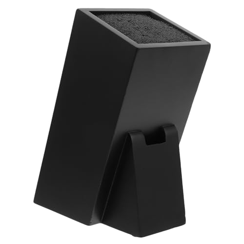 VICASKY Küchenmesserblock Kochen Utensil Gestell multifunktionaler Aufbewahrungshalter Küchenlagerhalter Besteckhalter Küchenregal Holz Black von VICASKY