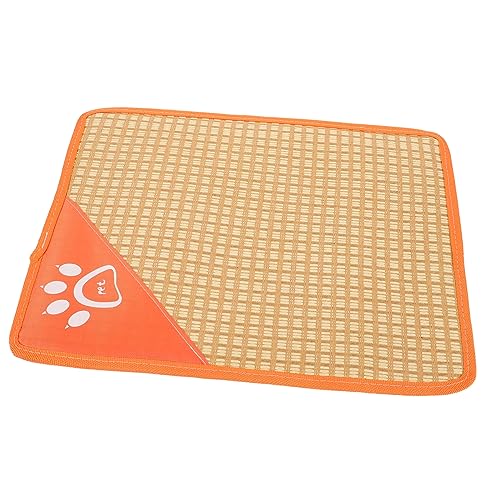 VICASKY Kühlende Haustiermatte für Katzen und Kleine Hunde Sommerliche Pet Cushion aus Eisseide und Leicht für Heiße Orange S VICASKY Kühlende Haustiermatte für Katzen und Kleine Hunde Sommerliche Pet Cushion aus Eisseide und Leicht für Heiße Orange S von VICASKY