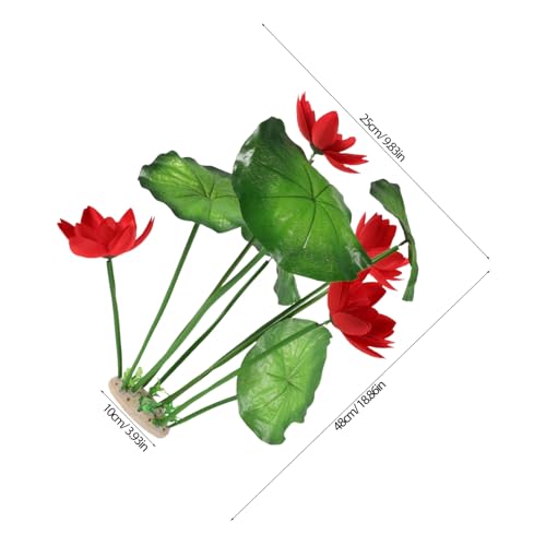 VICASKY Künstliche Aquarium Pflanzen Rot Plastik Aquarien Dekoration Lebensechte Fischtank Landschaft Für Süß Und Aquarien Pflegeleicht Sicher VICASKY Künstliche Aquarium Pflanzen Rot Plastik Aquarien Dekoration Lebensechte Fischtank Landschaft Für Süß Und Aquarien Pflegeleicht Sicher von VICASKY