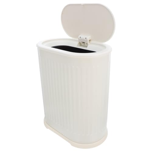 VICASKY Kunststoff Abfalleimer mit Druckdeckel Moderner Badezimmer Mülleimer Geruchsdicht Vielseitig für Küche Wohnzimmer Büro und Schlafzimmer Pflegeleicht und Stilvoll VICASKY Kunststoff Abfalleimer mit Druckdeckel Moderner Badezimmer Mülleimer Geruchsdicht Vielseitig für Küche Wohnzimmer Büro und Schlafzimmer Pflegeleicht und Stilvoll von VICASKY