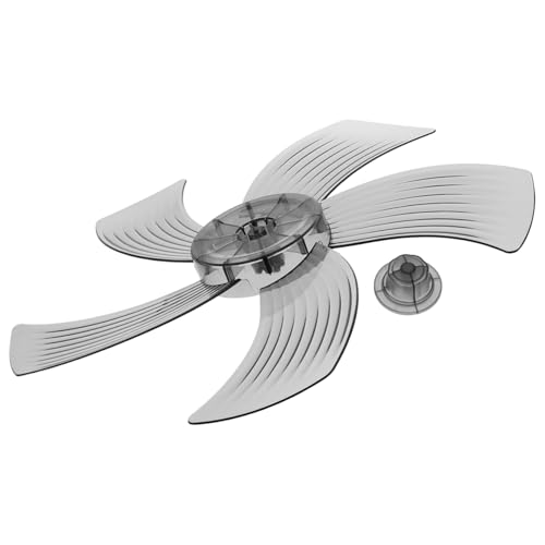 VICASKY Kunststoff Ersatz Lüfterflügel Design mit Mutterabdeckung Kompatibel für Standventilatoren Tisch und Wandventilatoren Transparent Verbesserte Luftzirkulation Einfache Montage von VICASKY