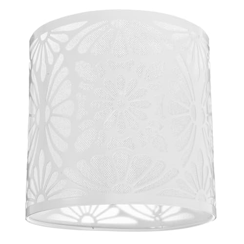 VICASKY Lampenschirm Metall Lampenabdeckung Pendelleuchte Deckenleuchte Restaurant Lichtschutz Schraubfassung Hohler Lampenschirm Modern für Büro von VICASKY