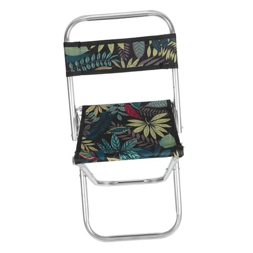 VICASKY Leichter Campingstuhl mit Rückenlehne Faltbarer Outdoor Klapphocker aus und Oxfordstoff Kompakter Angelstuhl für Erwachsene Belastbar für Grillen Wandern und Freizeit von VICASKY