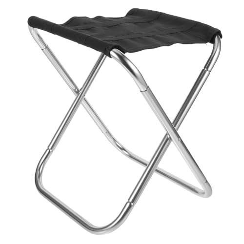 VICASKY Leichter Tragbarer Campinghocker aus Aluminiumlegierung Faltbarer Outdoor Sitzhocker mit Verstärkten Verbindungen Kompakt Zusammenklappbar für Wandern Angeln Reisen und Picknick von VICASKY