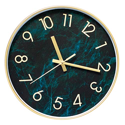 VICASKY Leise Wanduhr mit Marmor Muster Geräuschloses Batteriebetriebenes Design Stilvolle Wohnraumdekoration Vintage Retro Look Einfach zu Montieren Langlebig und Präzise Zeitmessung VICASKY Leise Wanduhr mit Marmor Muster Geräuschloses Batteriebetriebenes Design Stilvolle Wohnraumdekoration Vintage Retro Look Einfach zu Montieren Langlebig und Präzise Zeitmessung von VICASKY