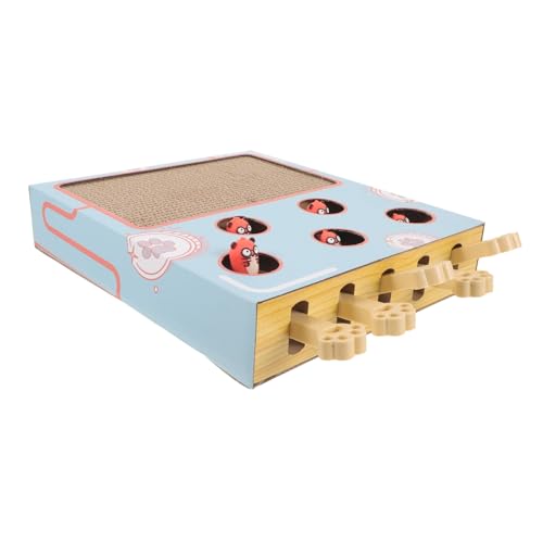 VICASKY Lustiges Interaktives Katzenkratzspielzeug aus Robustem Holz mit Wellpappe Kratzbrett und Wackelspiel für Katzen Bewegung und Verhaltensänderung VICASKY Lustiges Interaktives Katzenkratzspielzeug aus Robustem Holz mit Wellpappe Kratzbrett und Wackelspiel für Katzen Bewegung und Verhaltensänderung von VICASKY