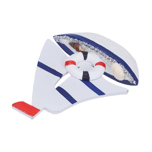 VICASKY Segelboot Modell Aus Holz Nautische Dekoration Für Tisch Oder Regal Miniaturboot Ornament Mit Wasser-Motiv Kreativ Für Zuhause Oder Büro von VICASKY